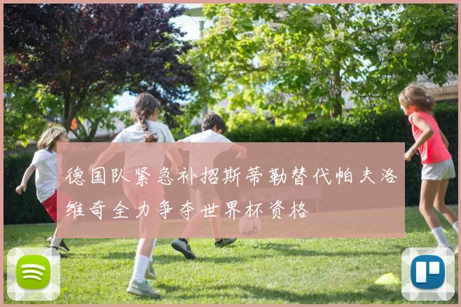 德国队紧急补招斯蒂勒替代帕夫洛维奇全力争夺世界杯资格